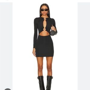 Superdown Elegant Black Mini Dress